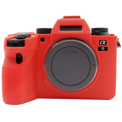 PULUZ Soft Silicone Protective Case for Sony ILCE-9M2/ Alpha 9 II / A92(Red) - Camera Accessories by PULUZ | Online Shopping UK | buy2fix
