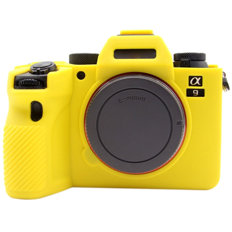 PULUZ Soft Silicone Protective Case for Sony ILCE-9M2/ Alpha 9 II / A92(Yellow) - Camera Accessories by PULUZ | Online Shopping UK | buy2fix