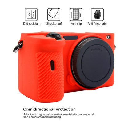 PULUZ Soft Silicone Protective Case for Sony A6600 / ILCE-6600 (Red) - Camera Accessories by buy2fix | Online Shopping UK | buy2fix