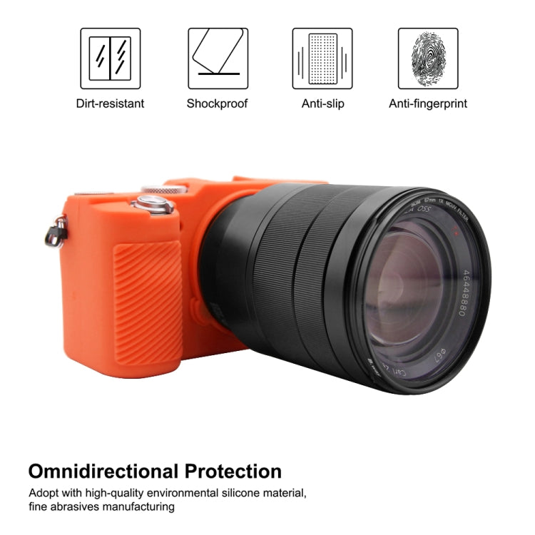 PULUZ Soft Silicone Protective Case for Sony A7C / ILCE-7C(Orange) - Camera Accessories by PULUZ | Online Shopping UK | buy2fix