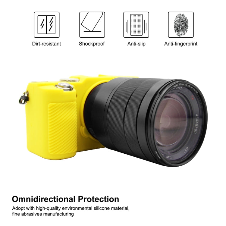 PULUZ Soft Silicone Protective Case for Sony A7C / ILCE-7C(Yellow) - Camera Accessories by PULUZ | Online Shopping UK | buy2fix