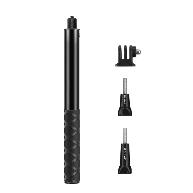 PULUZ 110cm Metal Selfie Stick Monopod with Invisible Adapter Base & Screw for Insta360 One RS / X2 / X3 - DJI & GoPro Accessories by PULUZ | Online Shopping UK | buy2fix