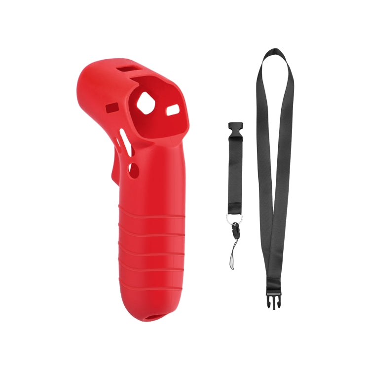 For DJI RC Motion 2 / DJI Avata / FPV Rocker PULUZ Silicone Protective Case with Neck Strap(Red) - DJI & GoPro Accessories by PULUZ | Online Shopping UK | buy2fix