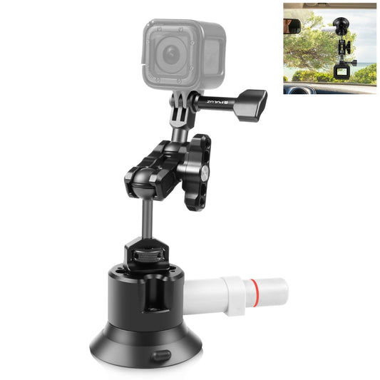 PULUZ Magic Arm with Pump Suction Cup Aluminum Alloy Mount (Black) - Holder by PULUZ | Online Shopping UK | buy2fix