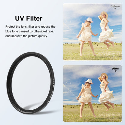 For GoPro Hero11/ HERO10 / HERO9 PULUZ 52mm UV ND2-400 Filter with Adapter Ring(Black) - DJI & GoPro Accessories by PULUZ | Online Shopping UK | buy2fix