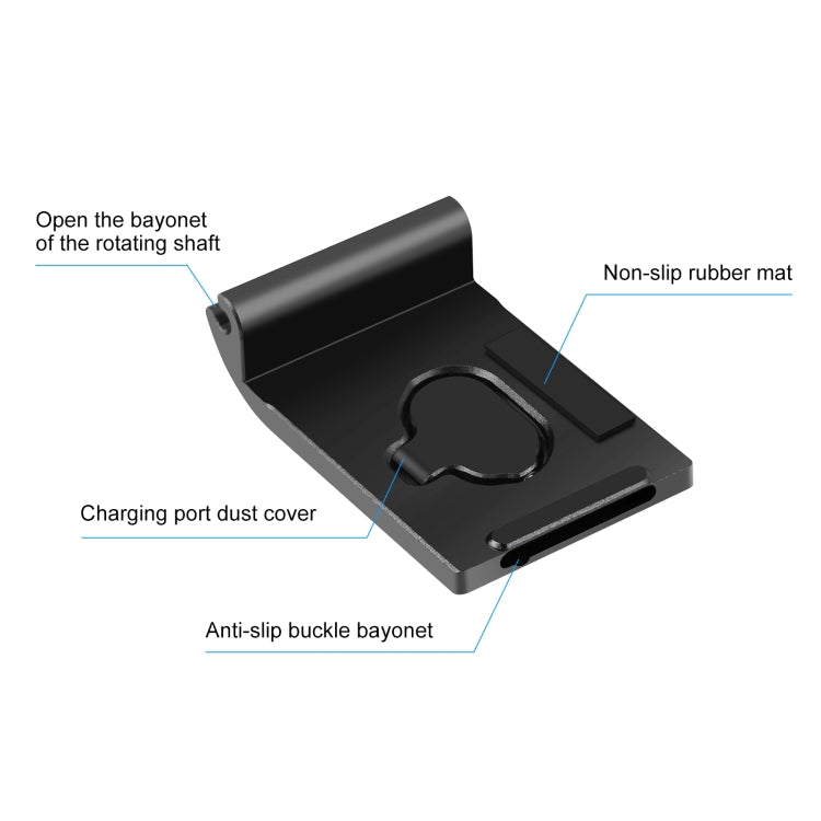 For GoPro Hero11 Black Mini PULUZ Metal Battery Side Interface Cover Dustproof Cap (Black) - Repair & Spare Parts by PULUZ | Online Shopping UK | buy2fix