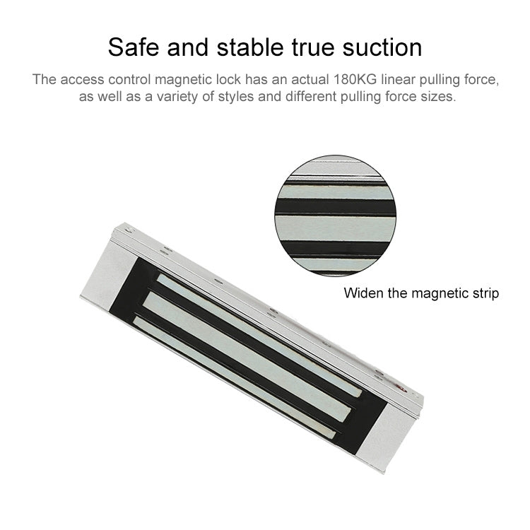YH-180 Single Door Magnetic Lock(300Lbs) - Security by buy2fix | Online Shopping UK | buy2fix
