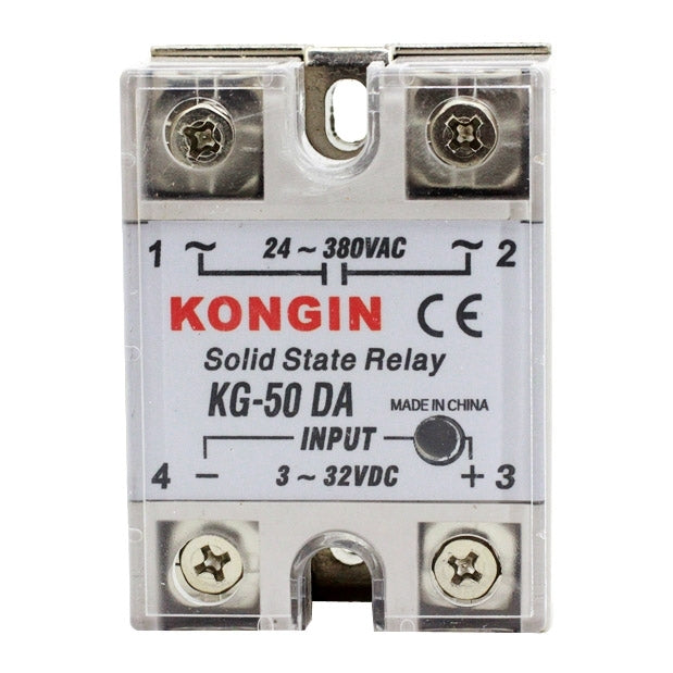 KONGIN KG-50DA AC 24-380V Solid State Relay for PID Temperature Controller, Input: DC 3-32V - Consumer Electronics by buy2fix | Online Shopping UK | buy2fix