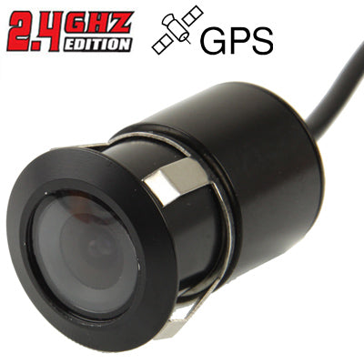 2.4G GPS Wireless Car Rearview Reversing Parking Backup Color Camera, Wide viewing angle: 120 Degrees(WX2537BS)(Black) - In Car by buy2fix | Online Shopping UK | buy2fix