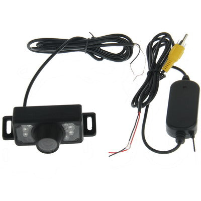 7 LED IR Infrared Waterproof Night Vision Wireless Short Lens DVD Rear View With Scaleplate , Support Installed in Car DVD Navigator , Wide Viewing Angle: 140 degree (WX002)(Black) - In Car by buy2fix | Online Shopping UK | buy2fix