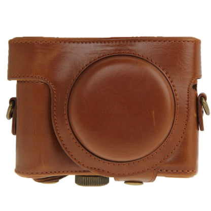 Leather Camera Case Bag for Sony HX50 (Brown) - Camera Accessories by buy2fix | Online Shopping UK | buy2fix