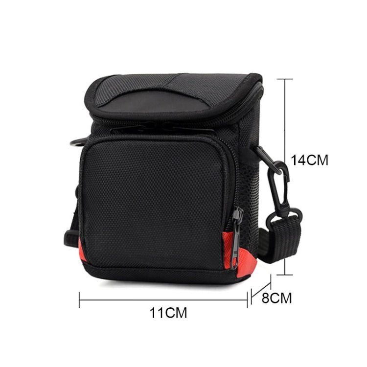 Universal Mini Digital Cloth Camera Bag with Strap, Size: 115 x 105 x 155mm(Black) - Camera Accessories by buy2fix | Online Shopping UK | buy2fix