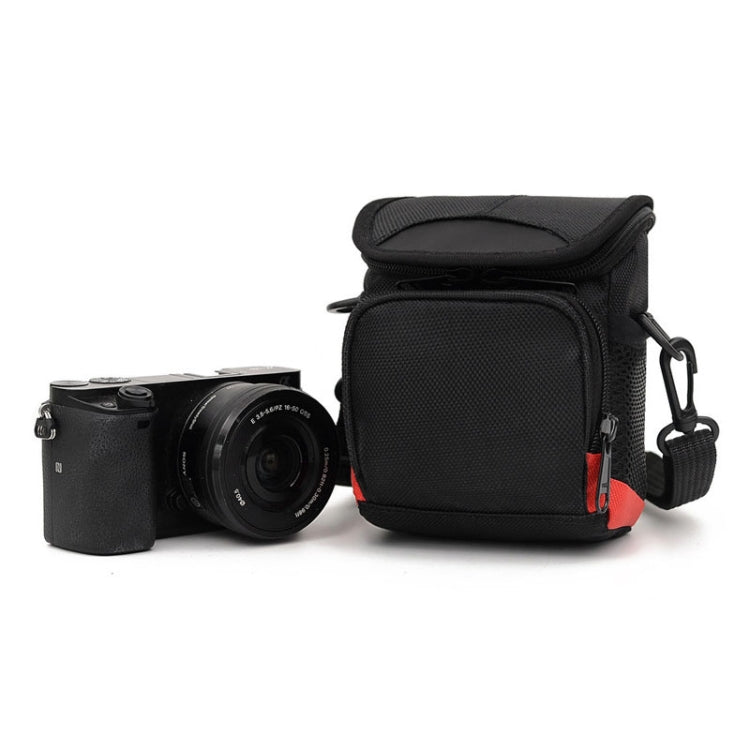 Universal Mini Digital Cloth Camera Bag with Strap, Size: 115 x 105 x 155mm(Black) - Camera Accessories by buy2fix | Online Shopping UK | buy2fix