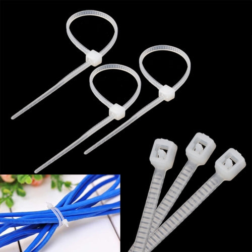 25cm Self-Locking Nylon Cable Wire Zip Ties (500pcs in one packing, the price is for 500pcs)(White) - In Car by buy2fix | Online Shopping UK | buy2fix