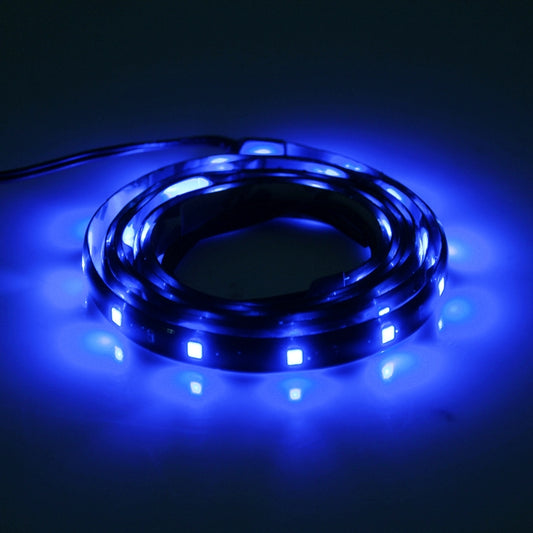 5 PCS 90cm 45 LED Waterproof Flexible Car Strip Light, DC 12V(Blue Light) - In Car by buy2fix | Online Shopping UK | buy2fix