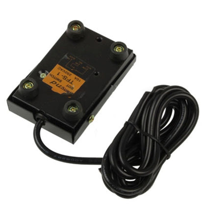 TFS-1 AC 250V 10A Anti-slip Plastic Case Foot Control Pedal Switch, Cable Length: 1m(Black) - Security by buy2fix | Online Shopping UK | buy2fix