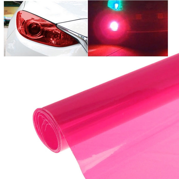 Protective Decoration Flash Point Car Light Membrane /Lamp Sticker, Size: 195cm x 30cm(Pink) - Auto Film by buy2fix | Online Shopping UK | buy2fix