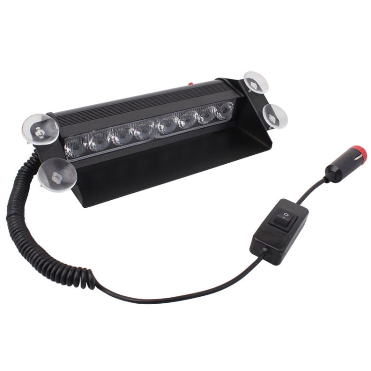 8W 800LM 8-LED White + Yellow Light 3-Modes Adjustable Angle Car Strobe Flash Dash Emergency Light Warning Lamp with Suckers, DC 12V - In Car by buy2fix | Online Shopping UK | buy2fix