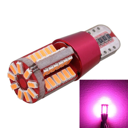 2 PCS T10 5W 285LM Pink Light 57 SMD 4014 LED Error-Free Canbus Car Clearance Lights Lamp, DC 12V - In Car by buy2fix | Online Shopping UK | buy2fix