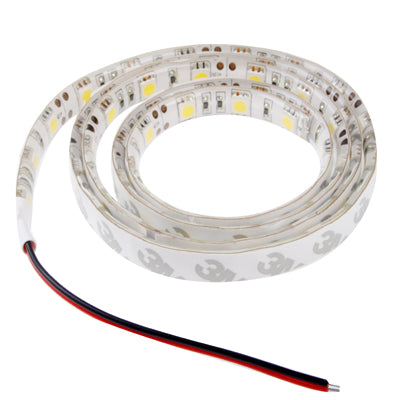 Warm White 60 LED 5050 SMD Waterproof Flexible Car Strip Light, DC 12V, Length: 1m - Decorative Lights by buy2fix | Online Shopping UK | buy2fix