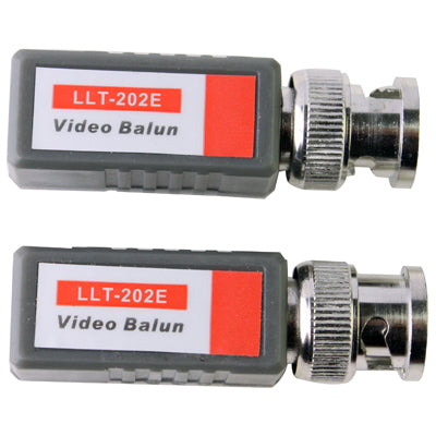 2 PCS 1 Channel Passive Video Balun UTP BNC Cat5 Transceiver(Grey) - Security by buy2fix | Online Shopping UK | buy2fix