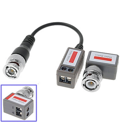 1 Channel Passive BNC Network Video Balun Transceiver - Security by buy2fix | Online Shopping UK | buy2fix