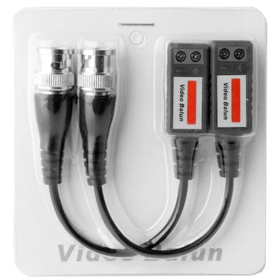 2 PCS 1 Channel Passive Video Transceiver(Grey) - Security by buy2fix | Online Shopping UK | buy2fix