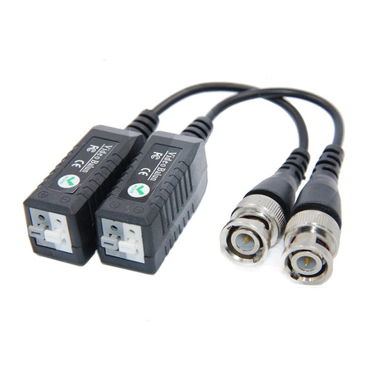 CCTV Via Twisted Pairs Passive UTP Video Transceiver(Black) - Security by buy2fix | Online Shopping UK | buy2fix