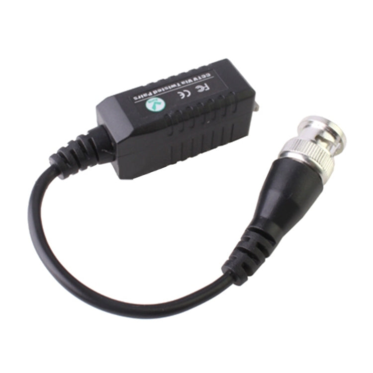 CCTV Via Twisted Pairs Passive UTP Video Transceiver(Black) - Security by buy2fix | Online Shopping UK | buy2fix