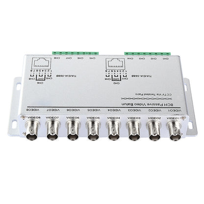 8 Channel Passive UTP Video Balun(Silver) - Security by buy2fix | Online Shopping UK | buy2fix