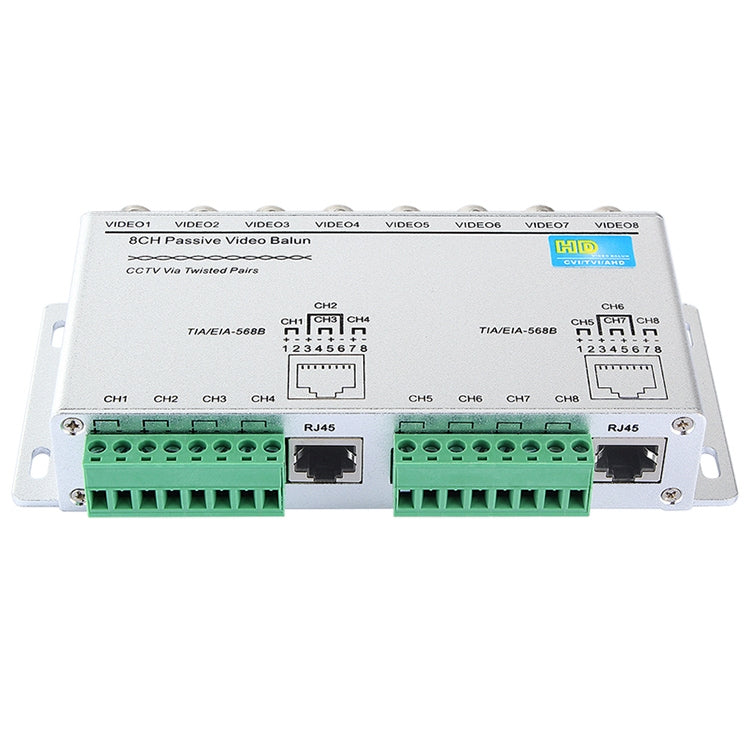 8 Channel Passive UTP Video Balun(Silver) - Security by buy2fix | Online Shopping UK | buy2fix