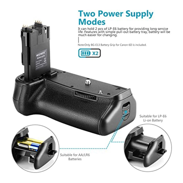 Battery Grip for Canon 6D - Camera Accessories by buy2fix | Online Shopping UK | buy2fix