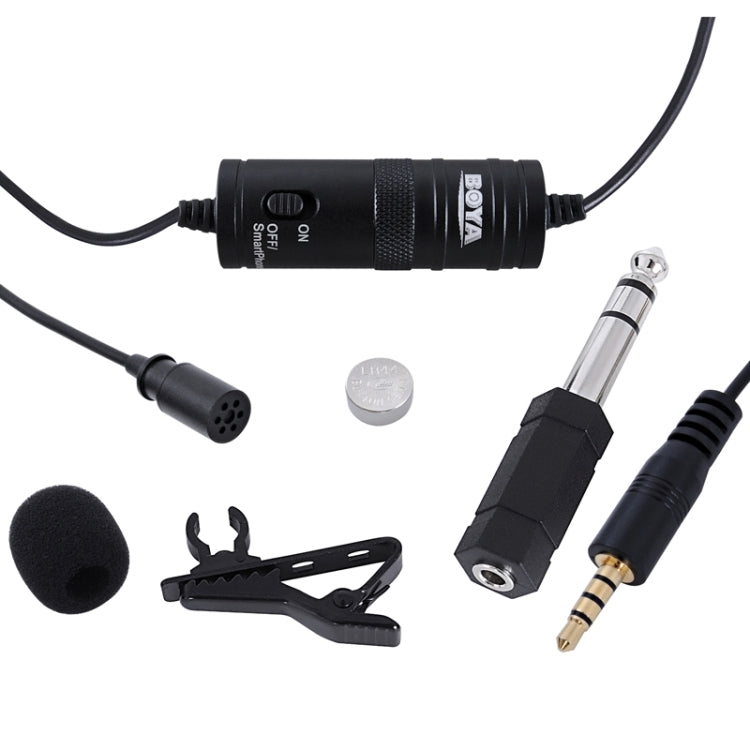 Boya BY-M1 Mini Lavalier Microphone(Black) - Camera Microphone by BOYA | Online Shopping UK | buy2fix