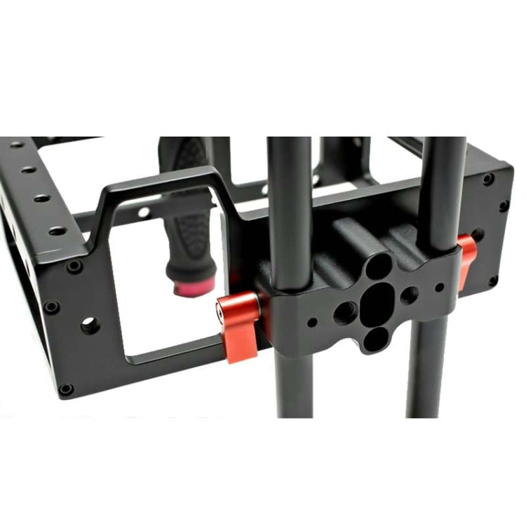 DEBO DET-08 Camera Cage Handle Kit for SLR Camera 5D2 / 5D3 (Black+Red) - Camera Accessories by DEBO | Online Shopping UK | buy2fix
