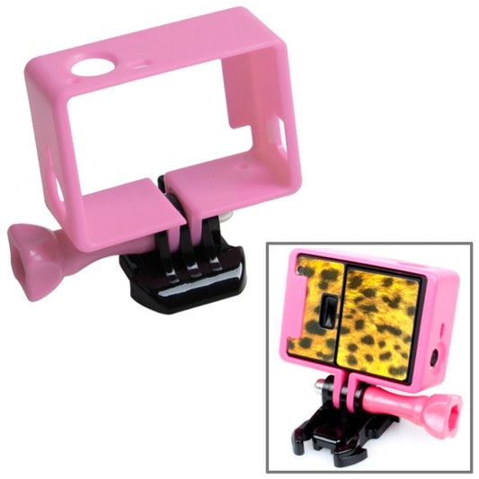TMC High Quality Tripod Cradle Frame Mount Housing for GoPro HERO4 /3+ /3, HR191(Pink) - DJI & GoPro Accessories by TMC | Online Shopping UK | buy2fix