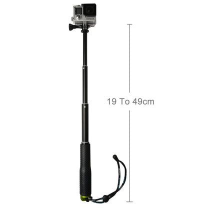 Handheld 49cm Extendable Pole Monopod with Screw for GoPro Hero11 Black / HERO10 Black / HERO9 Black /HERO8 / HERO7 /6 /5 /5 Session /4 Session /4 /3+ /3 /2 /1, Insta360 ONE R, DJI Osmo Action and Other Action Cameras(Green) - DJI & GoPro Accessories by buy2fix | Online Shopping UK | buy2fix
