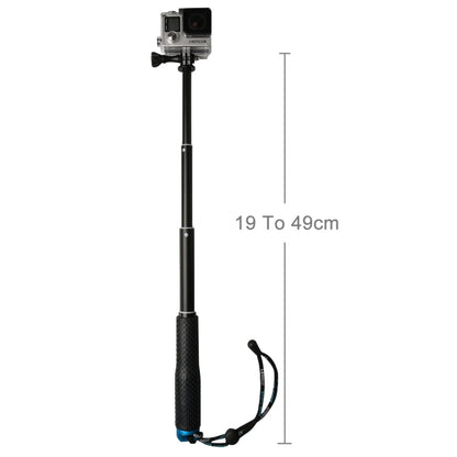 Handheld 49cm Extendable Pole Monopod with Screw for GoPro Hero11 Black / HERO10 Black / HERO9 Black /HERO8 / HERO7 /6 /5 /5 Session /4 Session /4 /3+ /3 /2 /1, Insta360 ONE R, DJI Osmo Action and Other Action Cameras(Blue) - DJI & GoPro Accessories by buy2fix | Online Shopping UK | buy2fix