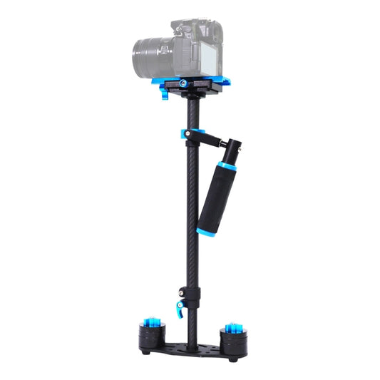 YELANGU 38.5-61cm Carbon Fiber Handheld Stabilizer for DSLR & DV Digital Video & Cameras, Capacity Range 0.5-3kg(Blue) - Camera Accessories by YELANGU | Online Shopping UK | buy2fix