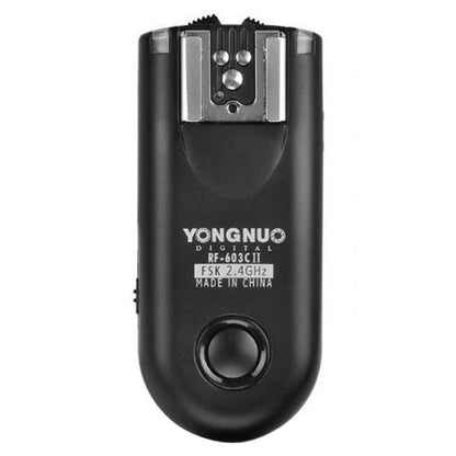 2 PCS YONGNUO RF603C II FSK 2.4GHz Wireless Flash Trigger with C1 Shutter Connecting Cable - Camera Accessories by YONGNUO | Online Shopping UK | buy2fix