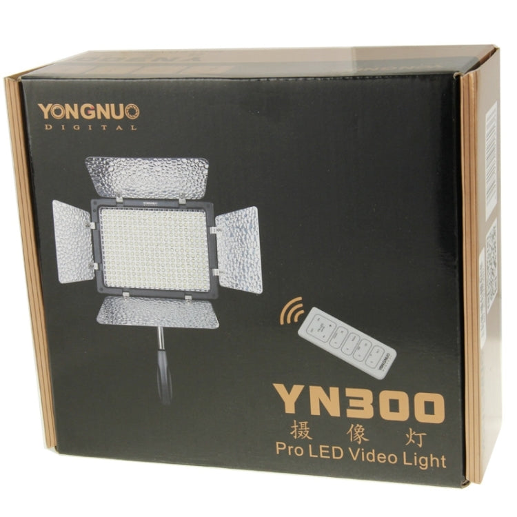YONGNUO 300 LEDs Pro LED Studio Video Light for Canon / Nikon / Sony Camcorder DSLR (YN300)(Black) - Camera Accessories by YONGNUO | Online Shopping UK | buy2fix