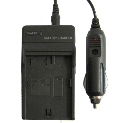 Digital Camera Battery Charger for NIKON ENEL3/ ENEL3e(Black) - Battery Car Charger by buy2fix | Online Shopping UK | buy2fix