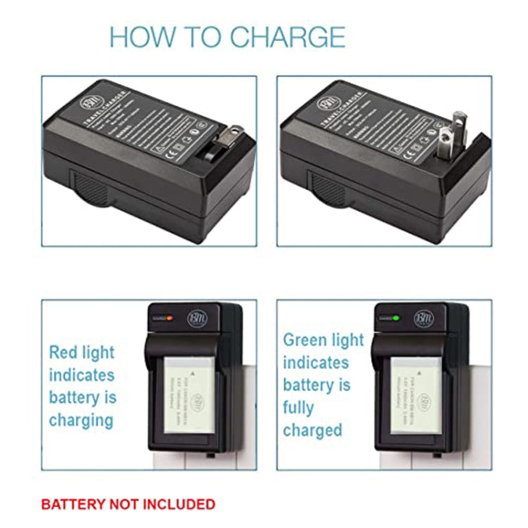 Digital Camera Battery Charger for Panasonic 20E(Black) - Battery Car Charger by buy2fix | Online Shopping UK | buy2fix