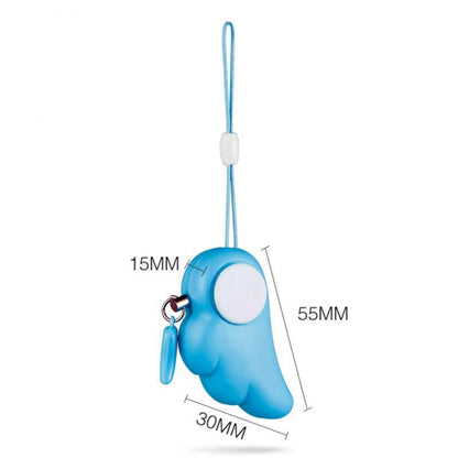 Angel Wing Anti-rape Device Personal Alarm, Self-defense Defend Wolf, Mini Alarm with 90dB Alarm Sound for Girl and Kids (Blue) - Security by buy2fix | Online Shopping UK | buy2fix