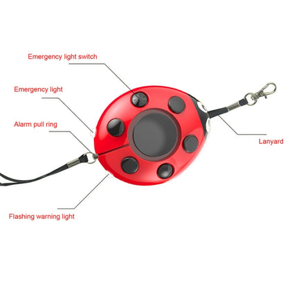 Ladybug Personal Alarm, Self-defense Defend Wolf, Mini Alarm for Girl and Kids(Red) - Security by buy2fix | Online Shopping UK | buy2fix