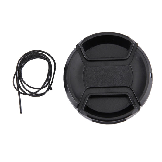 55mm Center Pinch Camera Lens Cap(Black) - Camera Accessories by buy2fix | Online Shopping UK | buy2fix