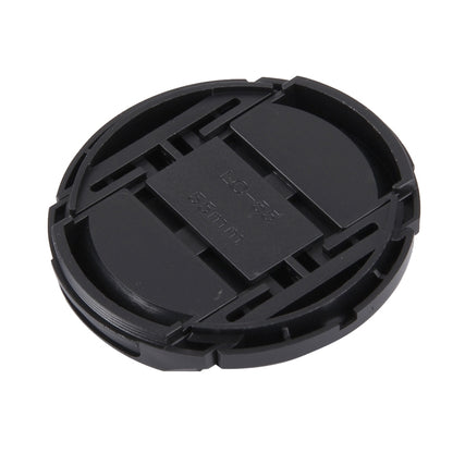 55mm Center Pinch Camera Lens Cap(Black) - Camera Accessories by buy2fix | Online Shopping UK | buy2fix