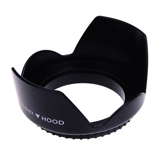 67mm Lens Hood for Cameras(Screw Mount)(Black) - Camera Accessories by buy2fix | Online Shopping UK | buy2fix