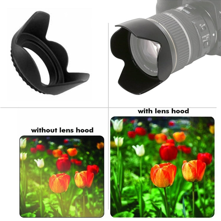 62mm Lens Hood for Cameras(Screw Mount)(Black) - Camera Accessories by buy2fix | Online Shopping UK | buy2fix