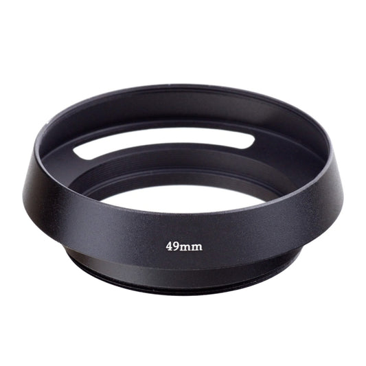 49mm Metal Vented Lens Hood for Leica(Black) - Camera Accessories by buy2fix | Online Shopping UK | buy2fix