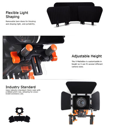 Aputure V-Matte Box, Flexible light shaping - Camera Accessories by Aputure | Online Shopping UK | buy2fix